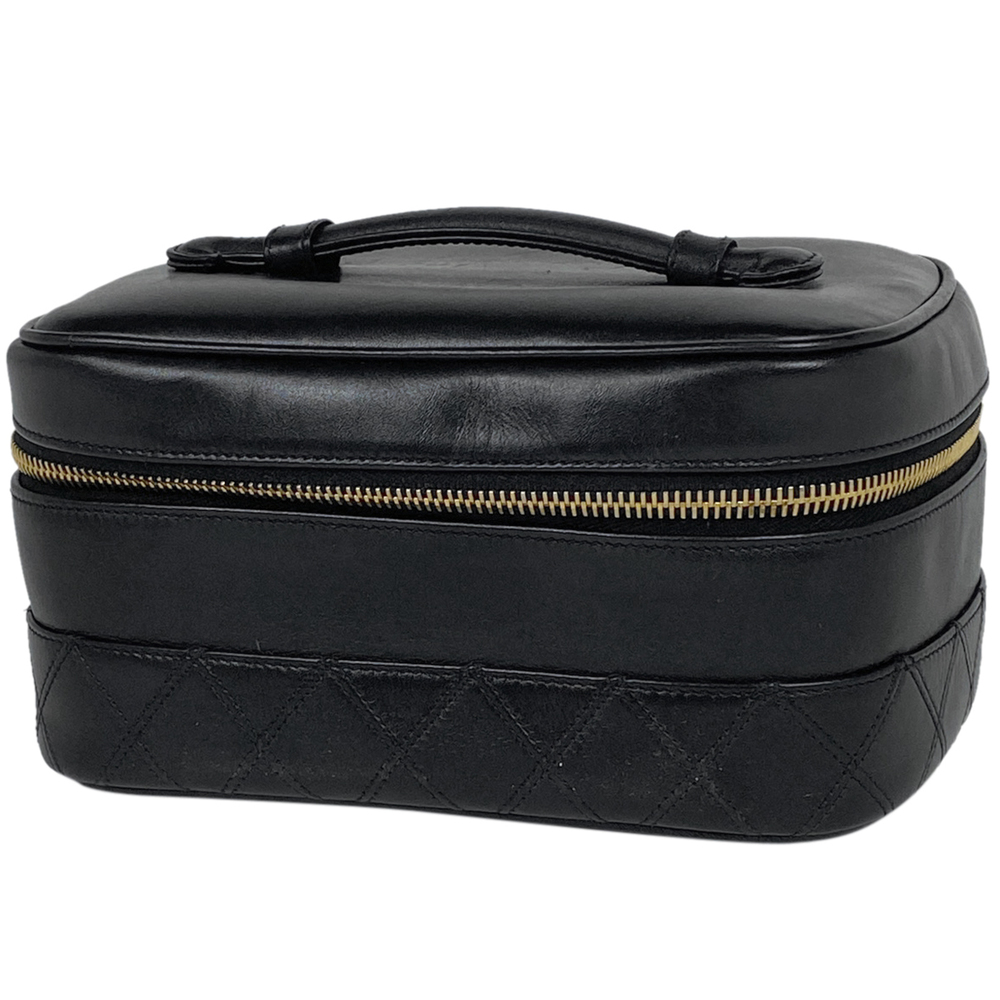Chanel Accessory CC Leather Pouch Cosmetic Black Cocomark Case - Picture 2 of 6